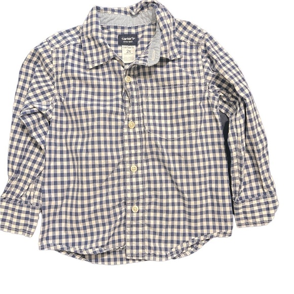 Toddler‎ Boys button up plaid shirt | Carter’s 2t - Picture 1 of 2